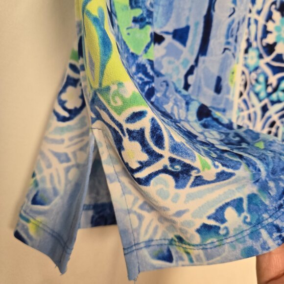 JM Collection Women's Pullover Embellished Neckline 3/4 Sleeve Tunic Sz PP - Picture 3 of 9